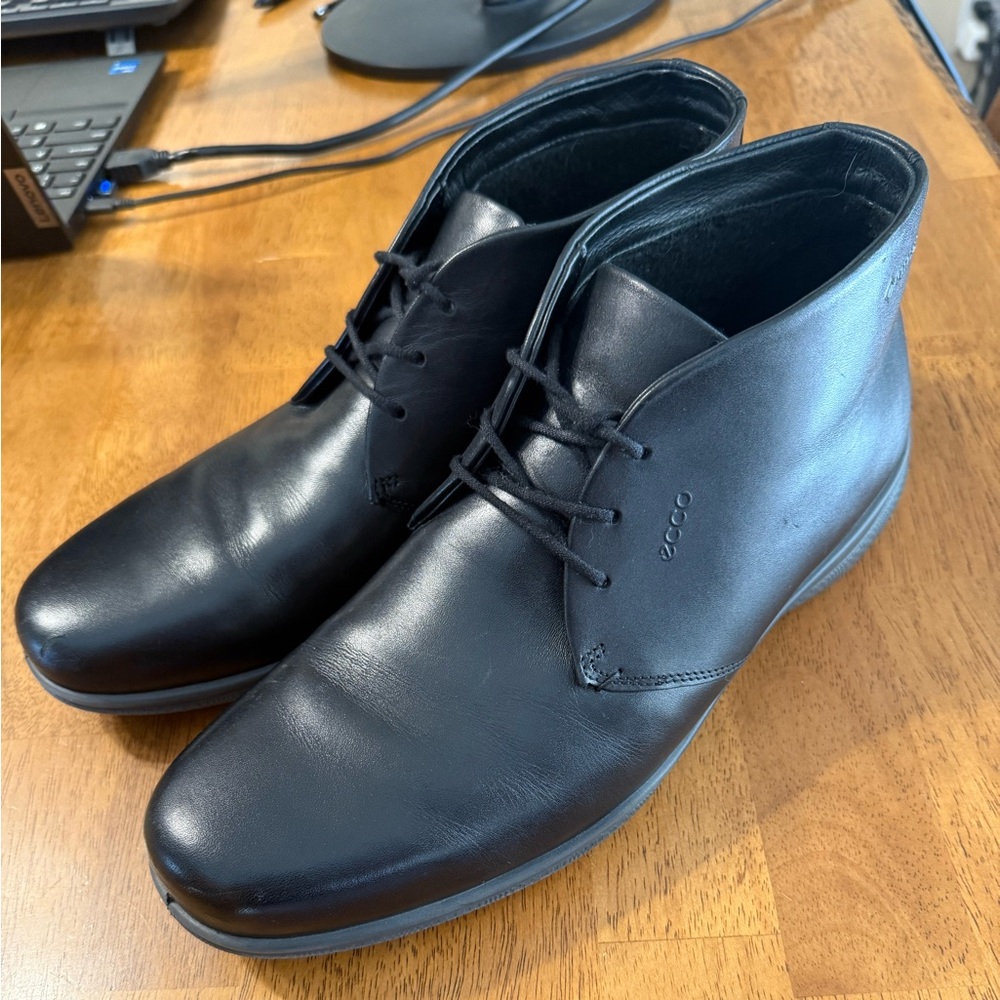 ECCO Mens Grenoble Low Cut Lace Boot Black 43M EU